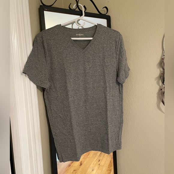Goodfellow & Co. • Marled Gray V-Neck Top - Picture 1 of 3